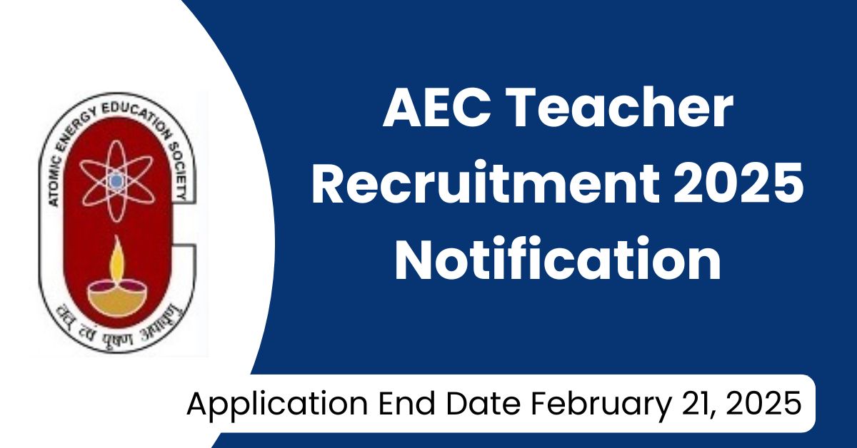 AEC Recruitment 2025 Notification