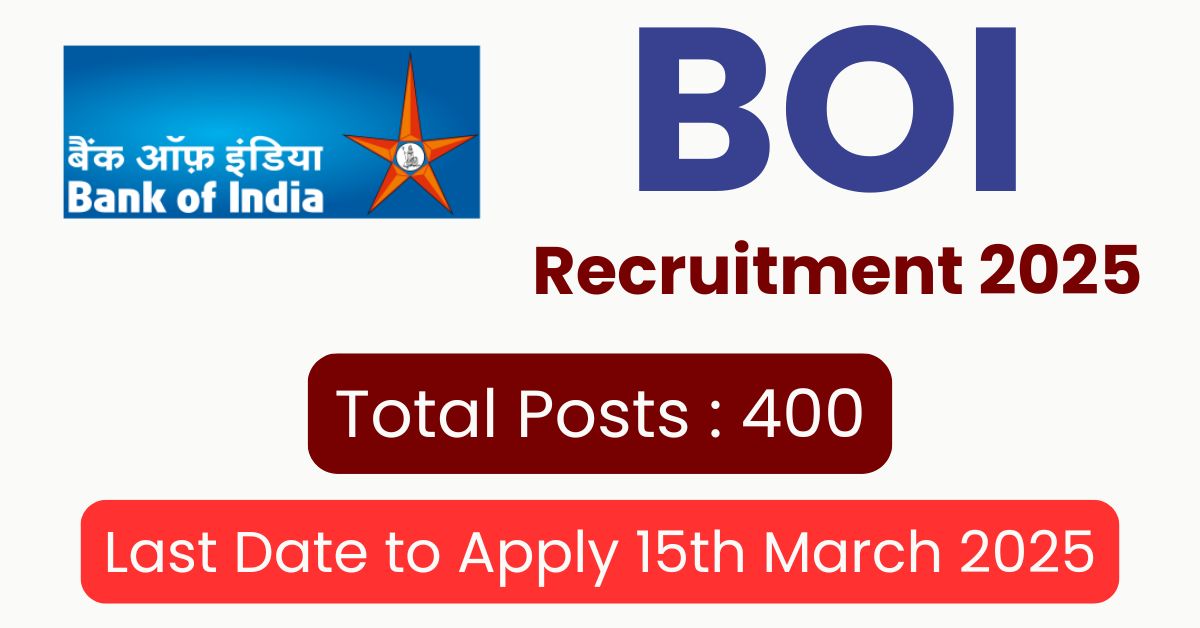 BOI Apprentice Recruitment 2025